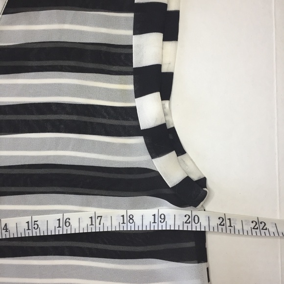 Ann Taylor Loft Sheer Striped Top Size S - Picture 5 of 7